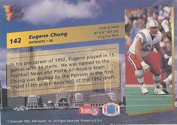 1993 Wild Card #142 Eugene Chung Back