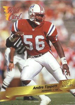 1993 Wild Card #146 Andre Tippett Front