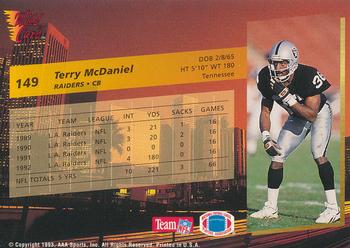 1993 Wild Card #149 Terry McDaniel Back