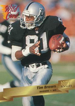 1993 Wild Card #150 Tim Brown Front