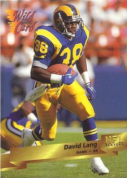 1993 Wild Card #155 David Lang Front