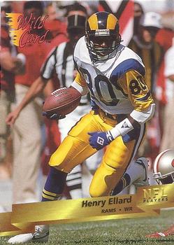 1993 Wild Card #156 Henry Ellard Front