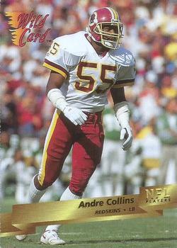 1993 Wild Card #167 Andre Collins Front