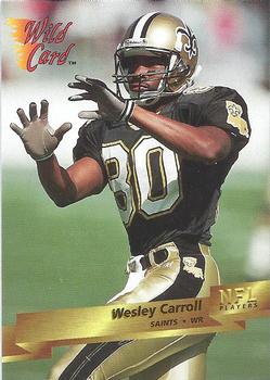 1993 Wild Card #170 Wesley Carroll Front