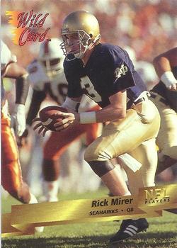 1993 Wild Card #179 Rick Mirer Front