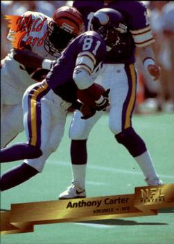 1993 Wild Card #196 Anthony Carter Front