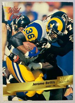 1993 Wild Card #204 Jerome Bettis Front