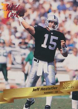 1993 Wild Card #228 Jeff Hostetler Front