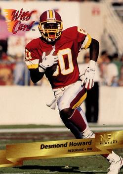 1993 Wild Card #229 Desmond Howard Front