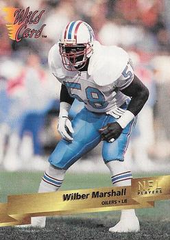 1993 Wild Card #240 Wilber Marshall Front