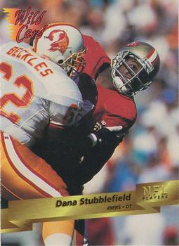 1993 Wild Card #257 Dana Stubblefield Front