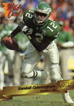 1993 Wild Card #98 Randall Cunningham Front