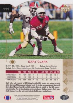 1994 SP - Die Cut #111 Gary Clark Back