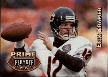 1995 Playoff Prime #17 Erik Kramer Front