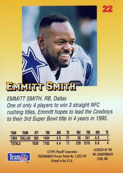 1995 Playoff Prime #22 Emmitt Smith Back