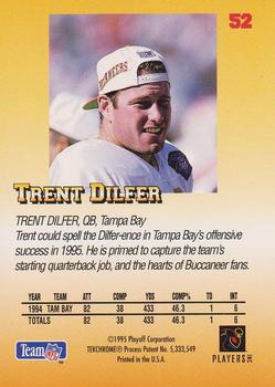 1995 Playoff Prime #52 Trent Dilfer Back