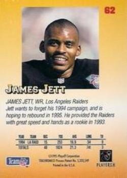 1995 Playoff Prime #62 James Jett Back