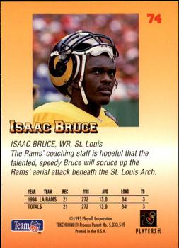 1995 Playoff Prime #74 Isaac Bruce Back