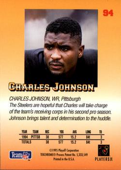 1995 Playoff Prime #94 Charles Johnson Back