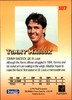 1995 Playoff Prime #107 Tommy Maddox Back