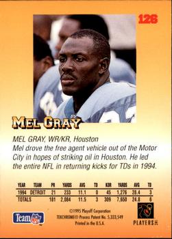 1995 Playoff Prime #126 Mel Gray Back