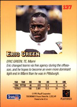 1995 Playoff Prime #137 Eric Green Back
