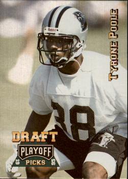 1995 Playoff Prime #179 Tyrone Poole Front