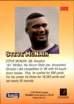 1995 Playoff Prime #182 Steve McNair Back