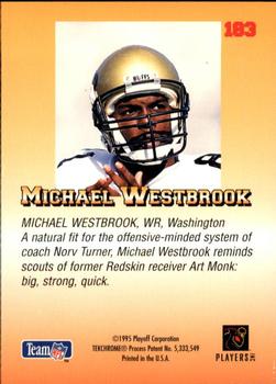 1995 Playoff Prime #183 Michael Westbrook Back
