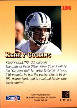 1995 Playoff Prime #184 Kerry Collins Back