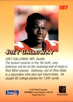1995 Playoff Prime #187 Joey Galloway Back