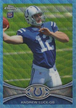 2012 Topps Chrome - Blue Wave Refractors #BW-1 Andrew Luck Front