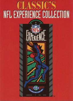 1994 Classic NFL Experience #2 Checklist 2: 51-100 Front