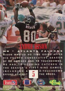 1994 Classic NFL Experience #5 Andre Rison Back