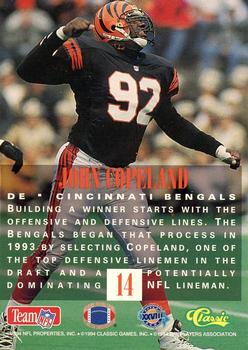 1994 Classic NFL Experience #14 John Copeland Back