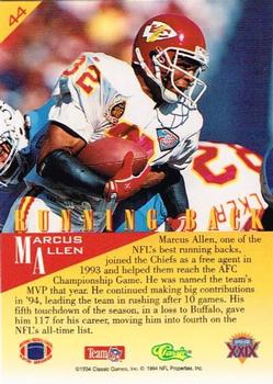 1995 Classic NFL Experience #44 Marcus Allen Back