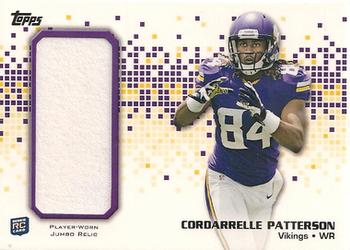 2013 Topps - Rookie Jumbo Relic #RJR-CP Cordarrelle Patterson Front