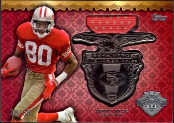 2013 Topps - Legendary Achievement Medals Silver #LAM-JR Jerry Rice Front