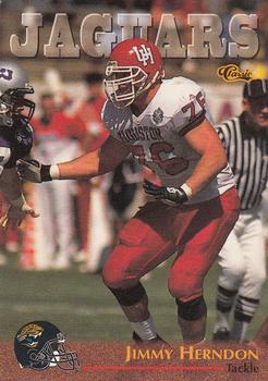 1996 Classic NFL Rookies #21 Jimmy Herndon Front