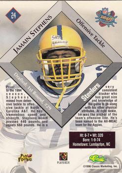 1996 Classic NFL Rookies #24 Jamain Stephens Back
