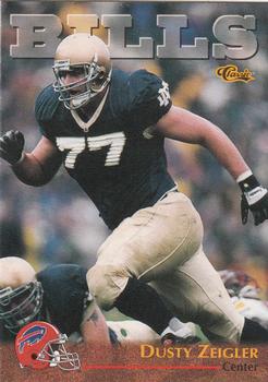 1996 Classic NFL Rookies #26 Dusty Zeigler Front