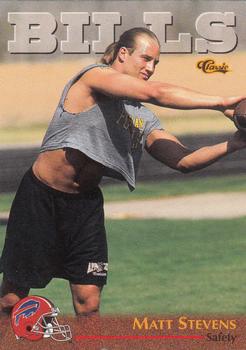 1996 Classic NFL Rookies #43 Matt Stevens Front