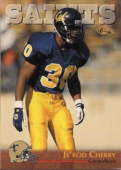 1996 Classic NFL Rookies #47 Je'Rod Cherry Front