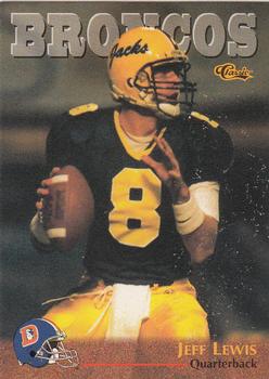 1996 Classic NFL Rookies #48 Jeff Lewis Front