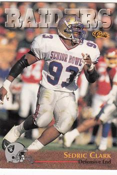 1996 Classic NFL Rookies #56 Sedric Clark Front