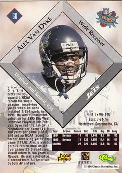 1996 Classic NFL Rookies #60 Alex Van Dyke Back