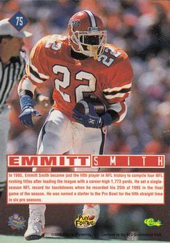 1996 Classic NFL Rookies #75 Emmitt Smith Back
