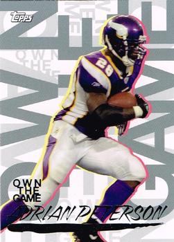 2008 Topps - Own the Game #OTG-AP Adrian Peterson Front