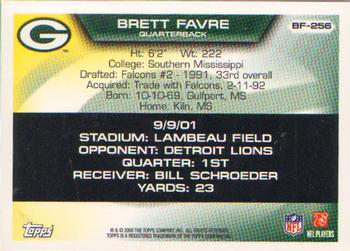 2008 Topps - Brett Favre Collection #BF-256 Brett Favre Back