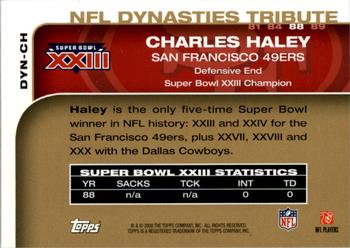 2008 Topps - NFL Dynasties Tribute #DYN-CH Charles Haley Back